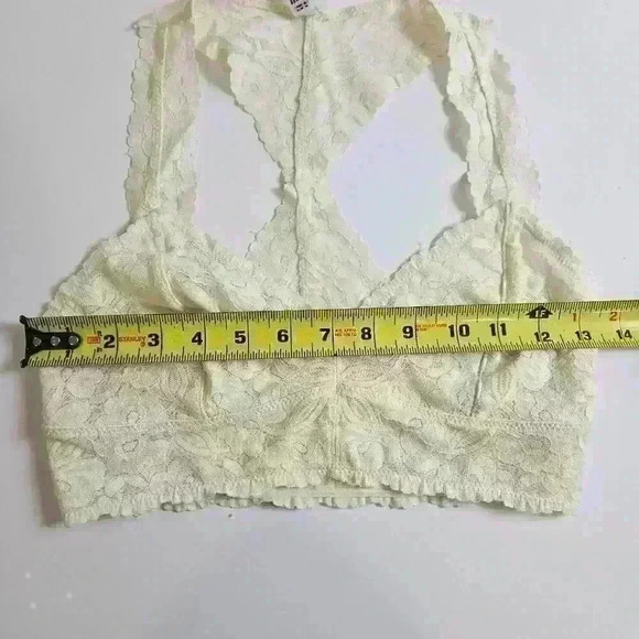 Intimately Free People Cream Off-White Lace Bralette Racerback Women's S - Picture 3 of 5
